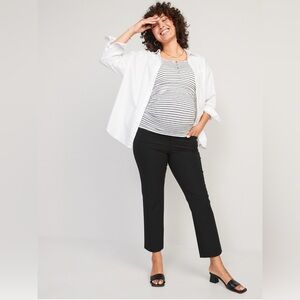 Pixie straight ankle maternity pants